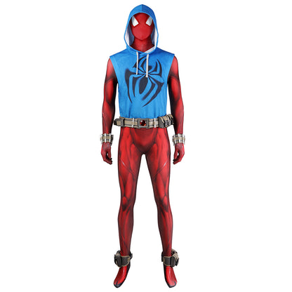 Marvel's Spider-Man 2 Scarlet Spider Spider Man Across the Spider Verse Scarlet Spider Cosplay Costume