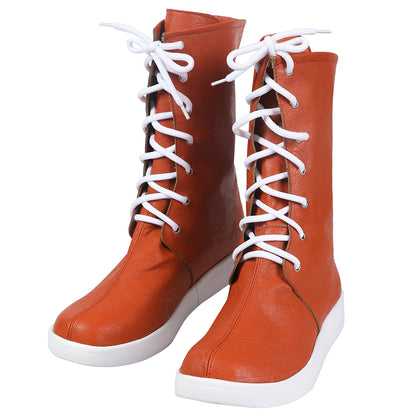 Akatsuki Deidara de Naruto Halloween zapatos blancos botas de Cosplay