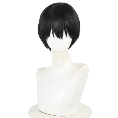 The Summer Hikaru Died Tsujinaka Yoshiki Black Cosplay Wig