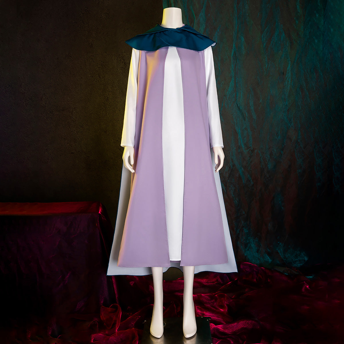 zelda purple dress Zelda Side Slit Velvet Sequin Gown