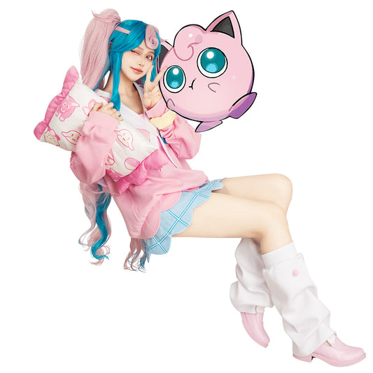 Pokemon feat. Hatsune Miku Project VOLTAGE Fairy Type Cosplay Costume