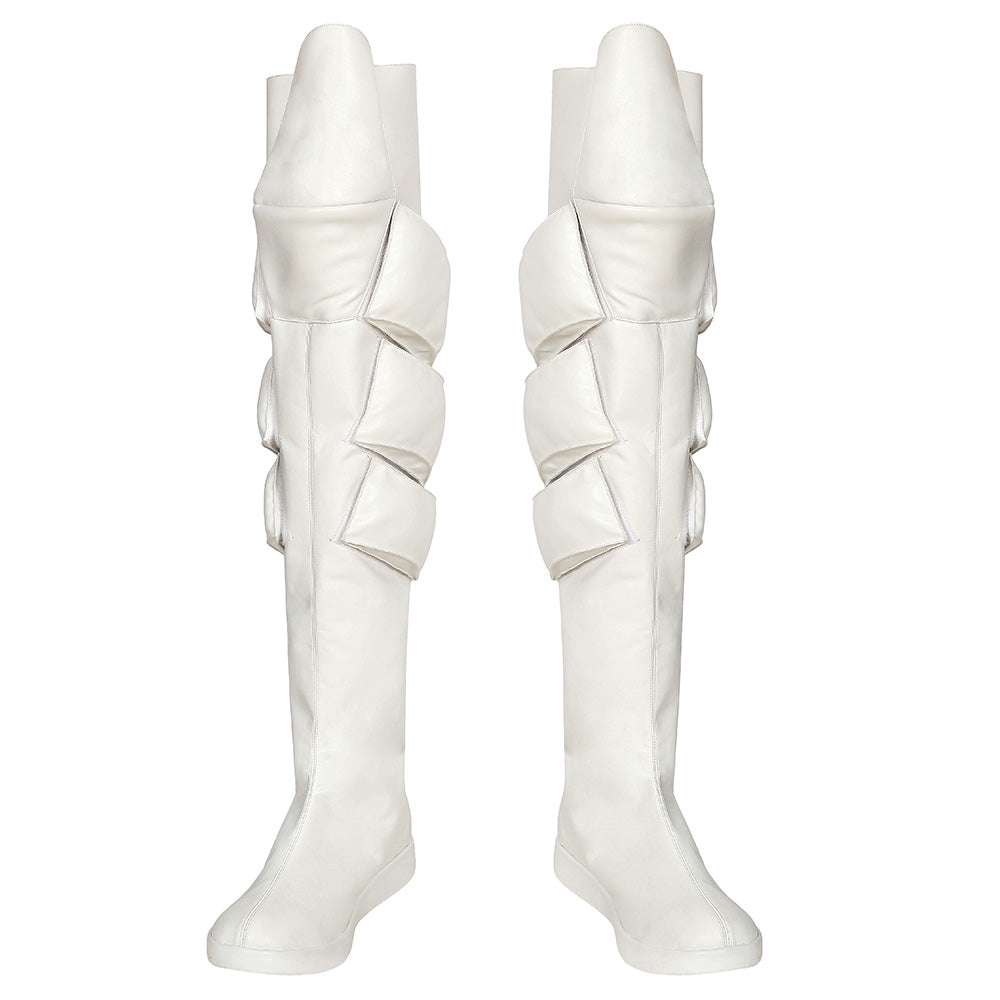 Fire Force Enen No Shouboutai Shou Kusakabe Silver Shoes Cosplay Boots