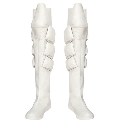 Fire Force Enen No Shouboutai Shou Kusakabe Silver Shoes Cosplay Boots