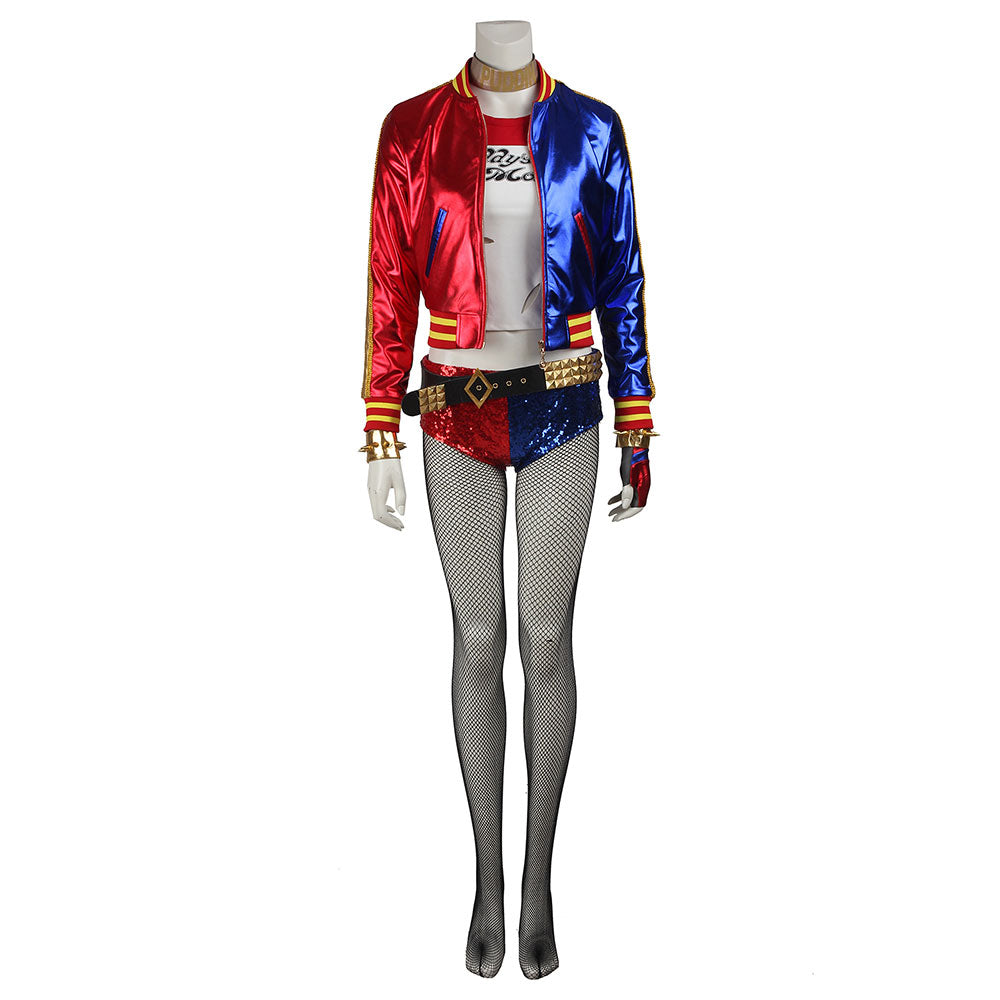 Task Force X Suicide Squad  Joker Woman Harleen Quizzell Cosplay Costume