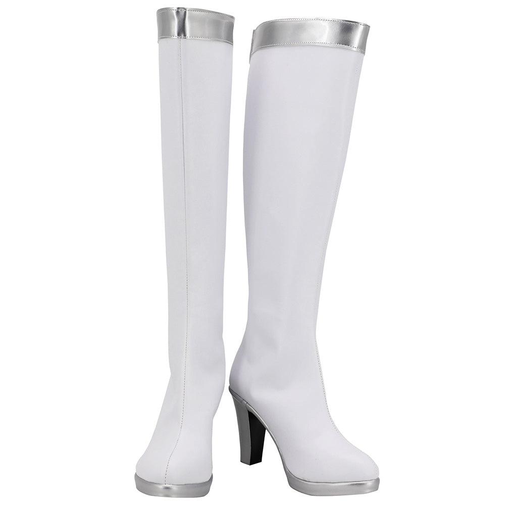 Akatsuki Deidara de Naruto Halloween zapatos blancos botas de Cosplay
