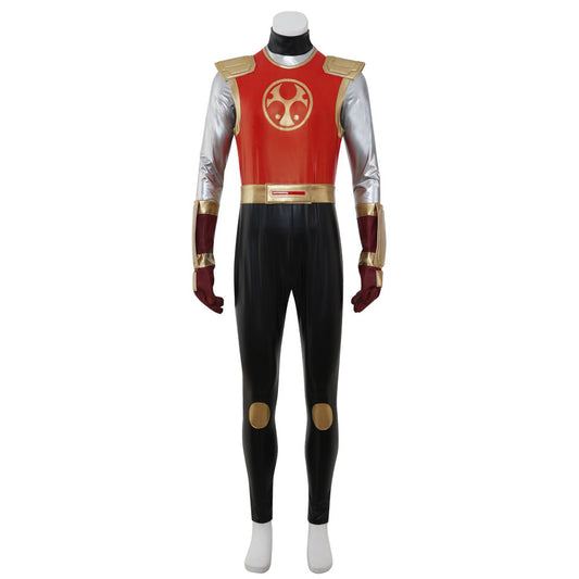 Power Rangers Ninja Storm Crimson Thunder Ranger Cosplay Costume