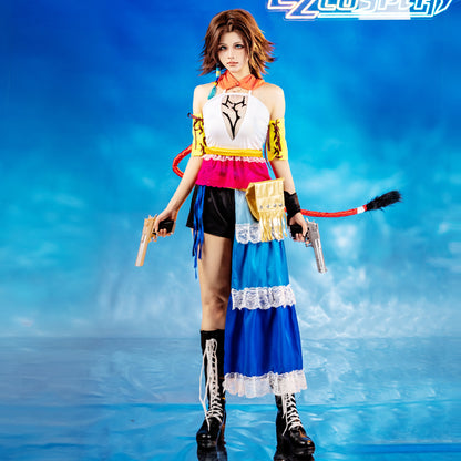 Final Fantasy X-2 FF10-2 Yuna Cosplay Costume