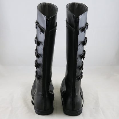 Devil May Cry 5 DMC5 Vergil Black Shoes Cosplay Boots