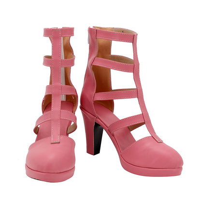 Final Fantasy VII Remake FF7 Aerith Gainsborough Pink Cosplay Shoes