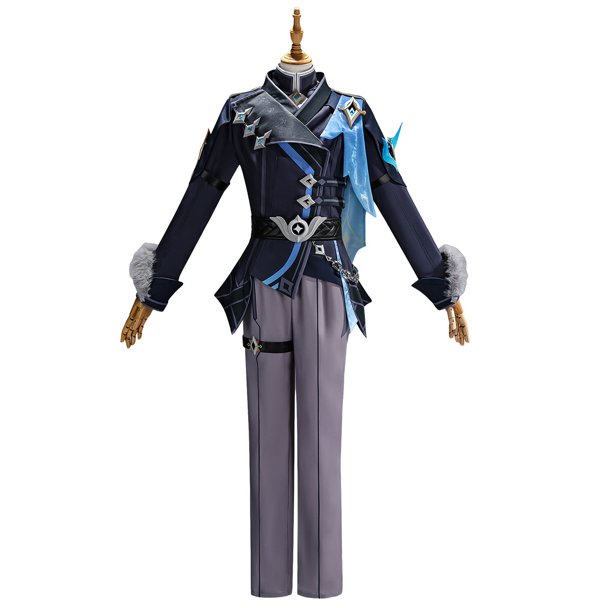 Genshin Impact Aether Snezhnaya Outfit Cosplay Costume