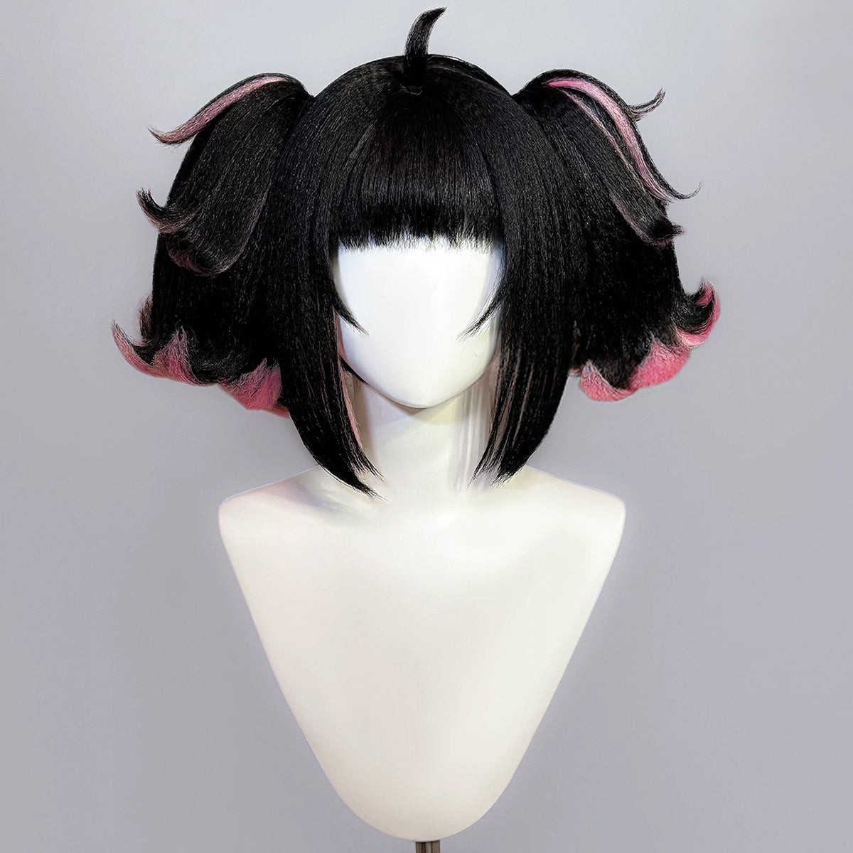 Peluca de cosplay marrón Zhongli de Genshin Impact Halloween