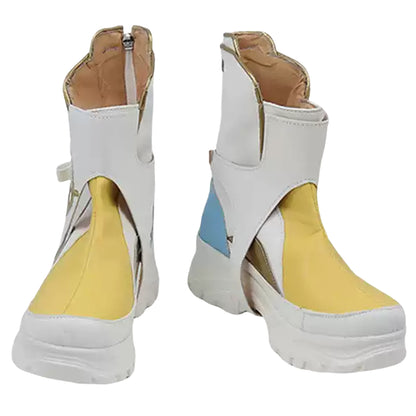 Akatsuki Deidara de Naruto Halloween zapatos blancos botas de Cosplay