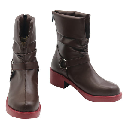Akatsuki Deidara aus Naruto Halloween Weiße Schuhe Cosplay Stiefel