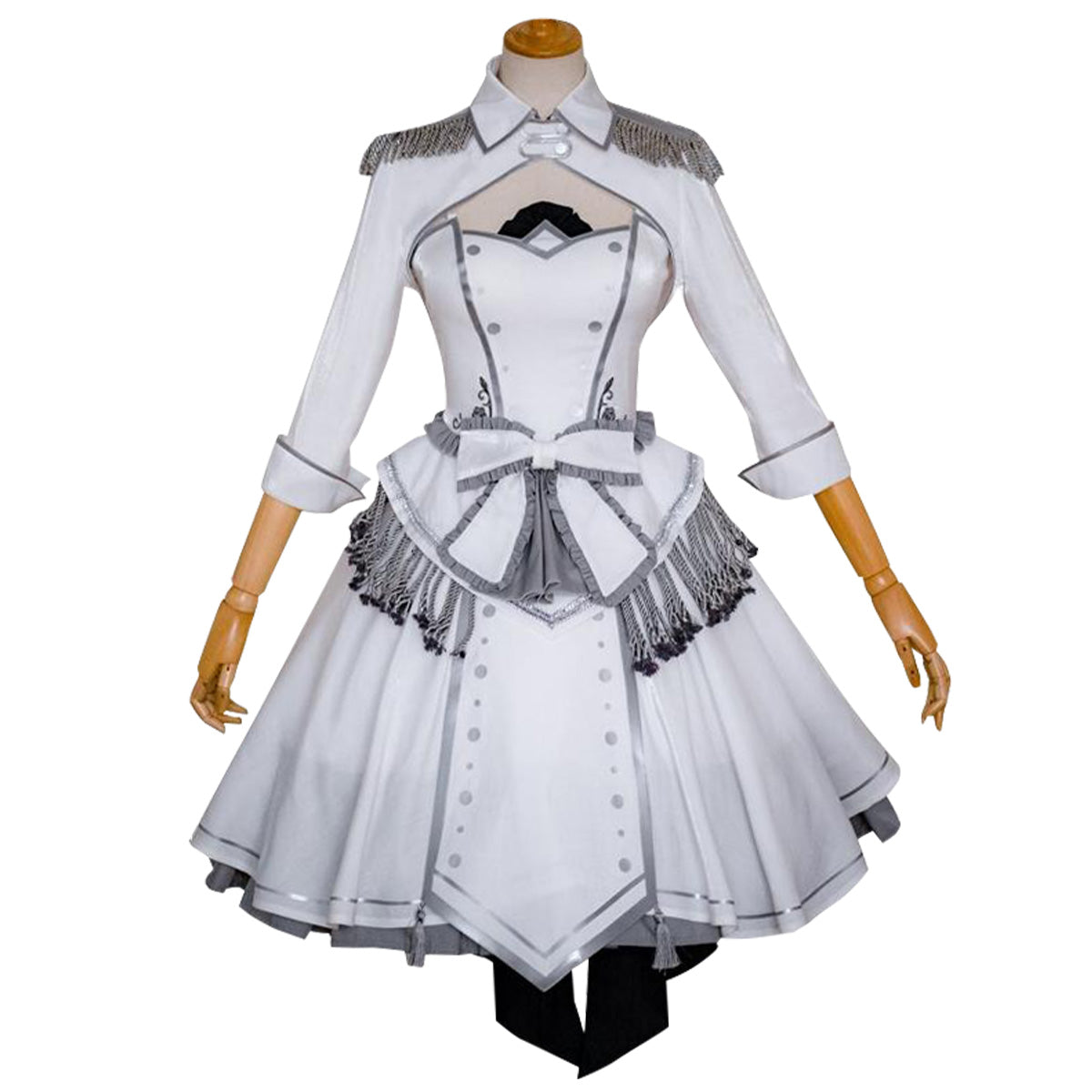 Date A Bullet Date A Live White Queen Kurumi Tokisaki Nightmare Wthie Dress Cosplay Costume