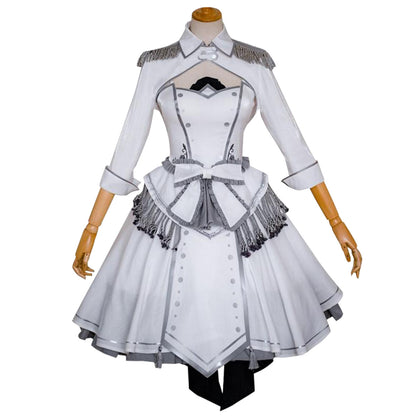 Date A Bullet Date A Live White Queen Kurumi Tokisaki Nightmare Wthie Dress Cosplay Costume