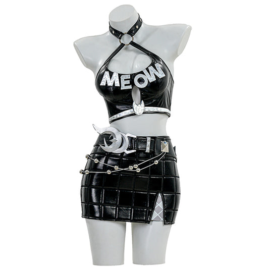 Marvel Rivals Black Cat Urban Predator Skin Cosplay Costume
