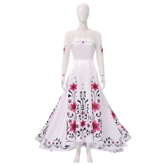 Frozen 3 Anna Wedding Dress Cosplay Costume