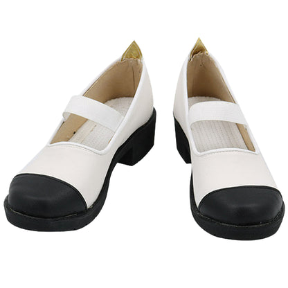 Akatsuki Deidara de Naruto Halloween zapatos blancos botas de Cosplay