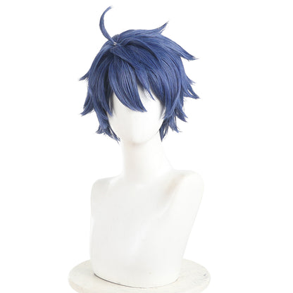 Tougen Anki Shiki Ichinose Blue Cosplay Wig