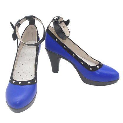 Final Fantasy VII Remake FF7 Tifa Lockhart Blue Cosplay Shoes