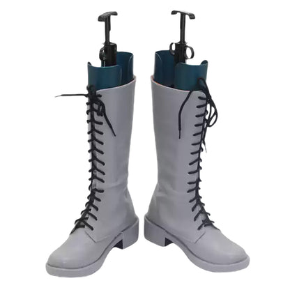 Akatsuki Deidara aus Naruto Halloween Weiße Schuhe Cosplay Stiefel