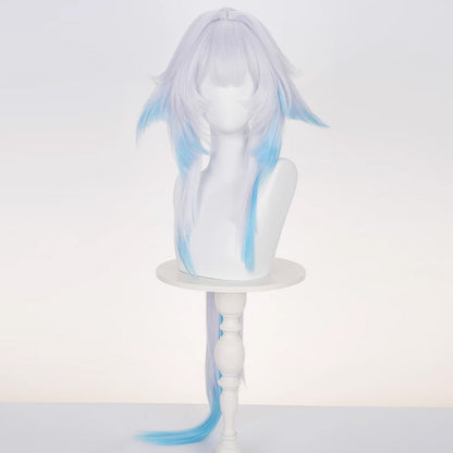 Honkai: Star Rail Cerydra Blue Cosplay Wig