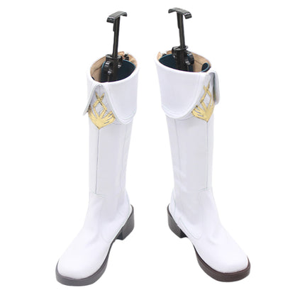 Akatsuki Deidara de Naruto Halloween zapatos blancos botas de Cosplay