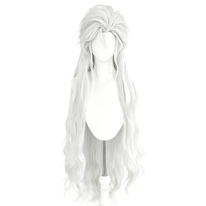 Love And Deepspace Sylus Silverwing Fiend White Cosplay Wig