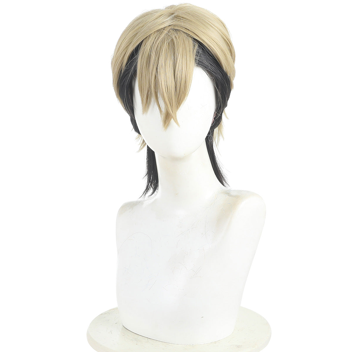 Gachiakuta Zanka Nijiku Golden Black Cosplay Wig