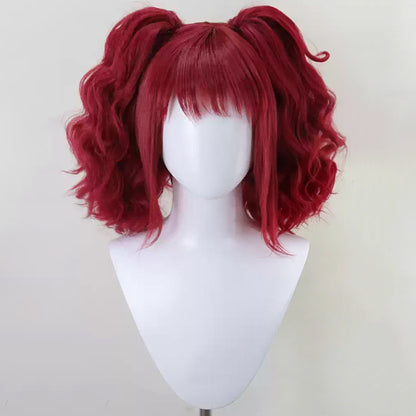 Zero Escape: The Nonary Games Clover Field Red Cosplay Wig