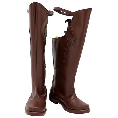 Akatsuki Deidara de Naruto Halloween zapatos blancos botas de Cosplay