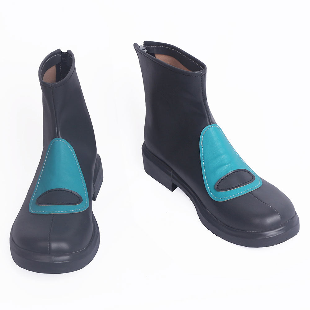 PM Team Aqua Grunt Male Female Black Cosplay Shoes
