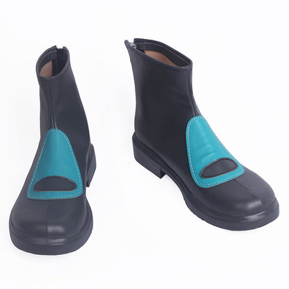 PM Team Aqua Grunt Male Female Black Cosplay Shoes