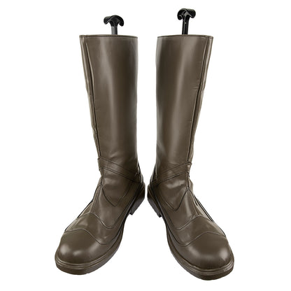 Final Fantasy VII Remake FF7 Barret Wallace Brown Shoes Cosplay Boots