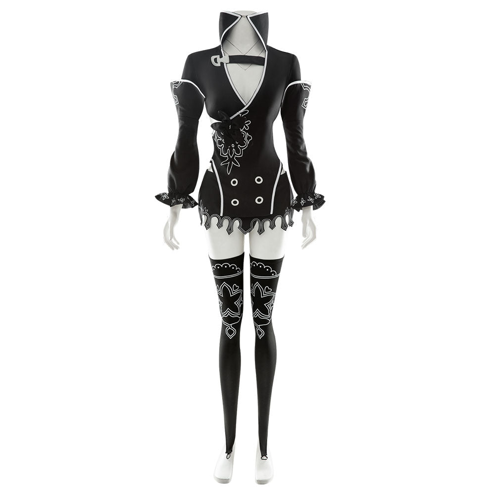 NieR: Automata 2B YoRHa Nr. 2 Typ B Halloween-Cosplay-Kostüm