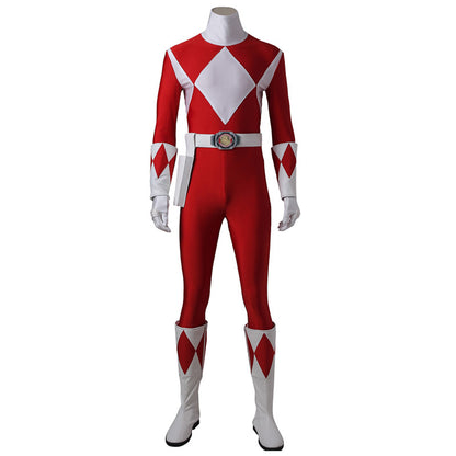 【In Stock】Mighty Morphin Power Rangers Red Ranger Cosplay Costume