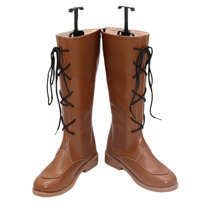 Akatsuki Deidara de Naruto Halloween zapatos blancos botas de Cosplay