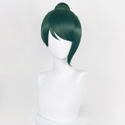 Genshin Impact Yelan Noir Violet Cosplay Perruque