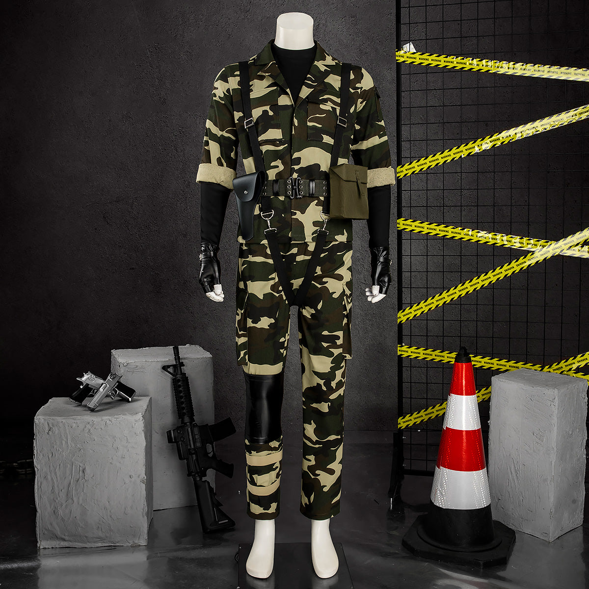 Metal Gear Solid Delta: Snake Eater Big Boss Naked Snake Military Camouflage Uniforms Cosplay Costume