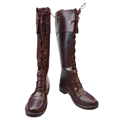 Akatsuki Deidara de Naruto Halloween zapatos blancos botas de Cosplay