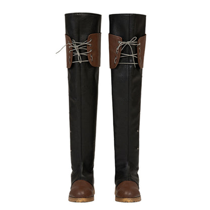 Akatsuki Deidara de Naruto Halloween zapatos blancos botas de Cosplay