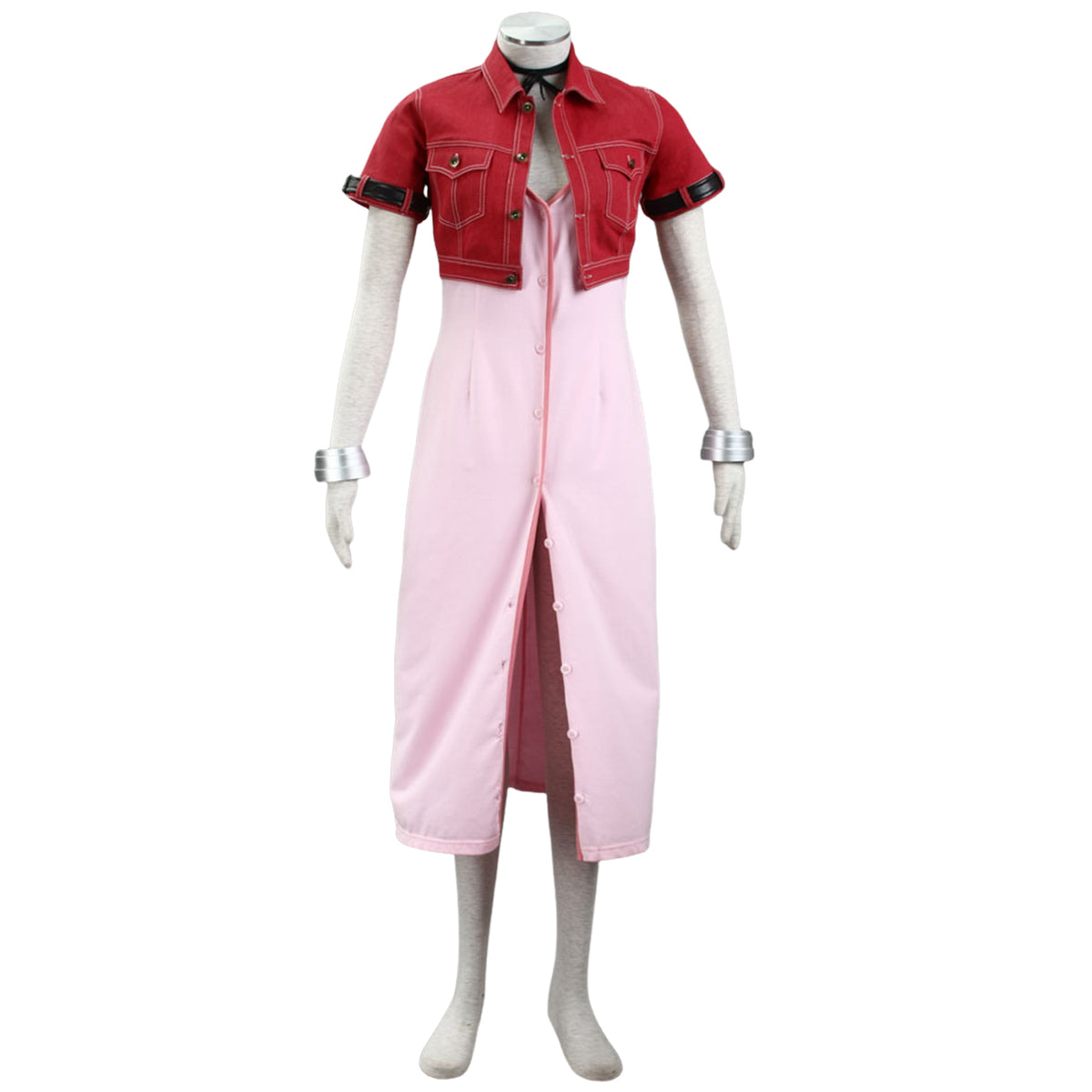 Final Fantasy VII FF7 Aerith Gainsborough Aeris Cosplay Costume