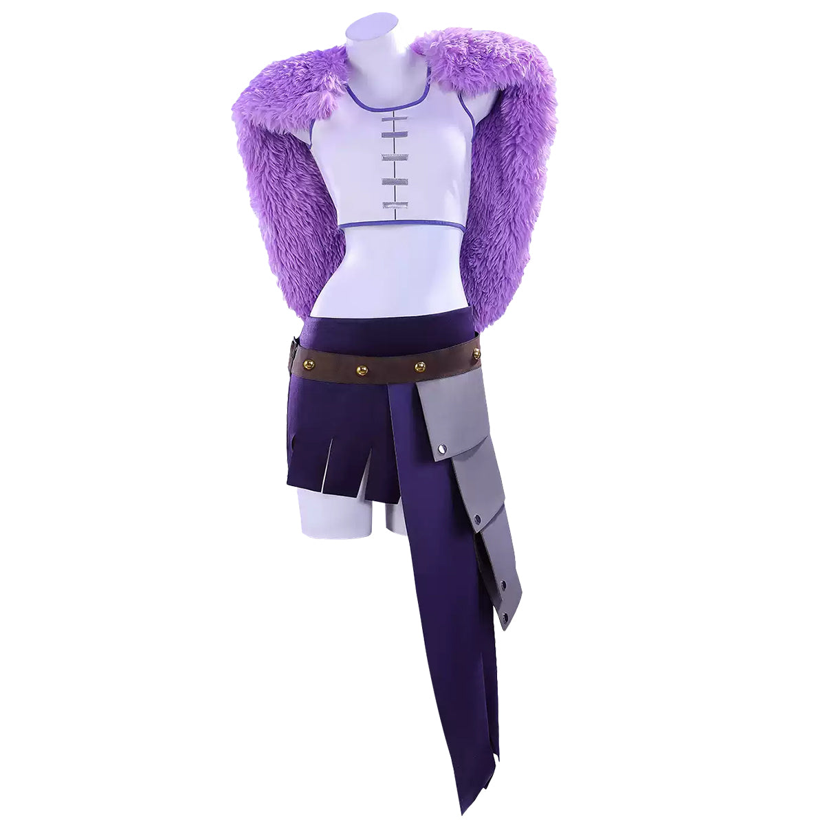 One Piece Nico Robin Elbaph Arc Anime Purple Cosplay Costume