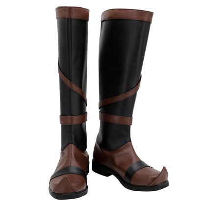 Avatar The Legend of Korra Asami Sato Black Shoes Cosplay Boots