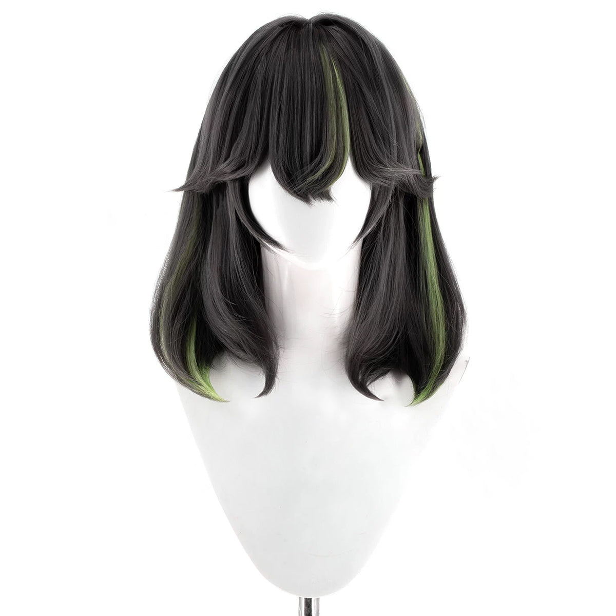 Genshin Impact Yelan Noir Violet Cosplay Perruque