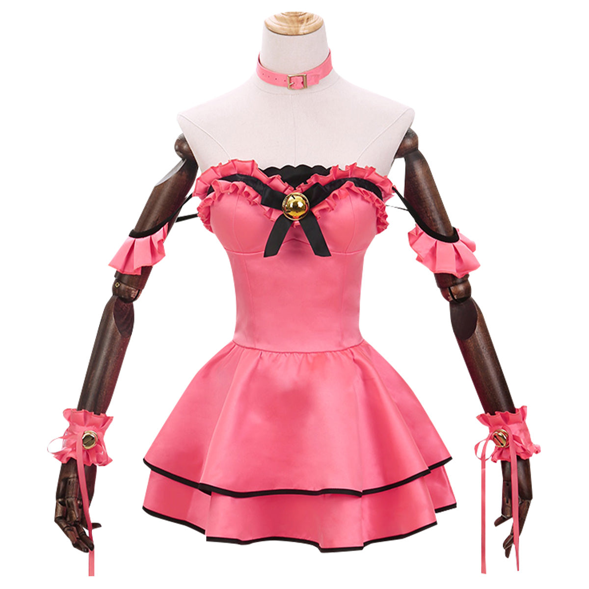 Date A Live Tokisaki Kurumi Nightmare Pink Cat Cosplay Costume