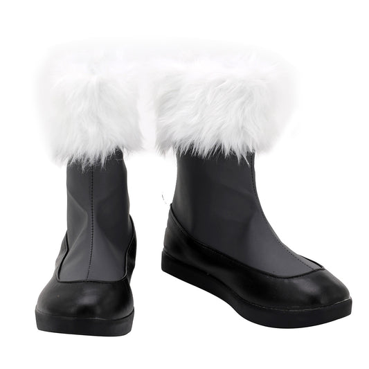 Akatsuki Deidara de Naruto Halloween zapatos blancos botas de Cosplay
