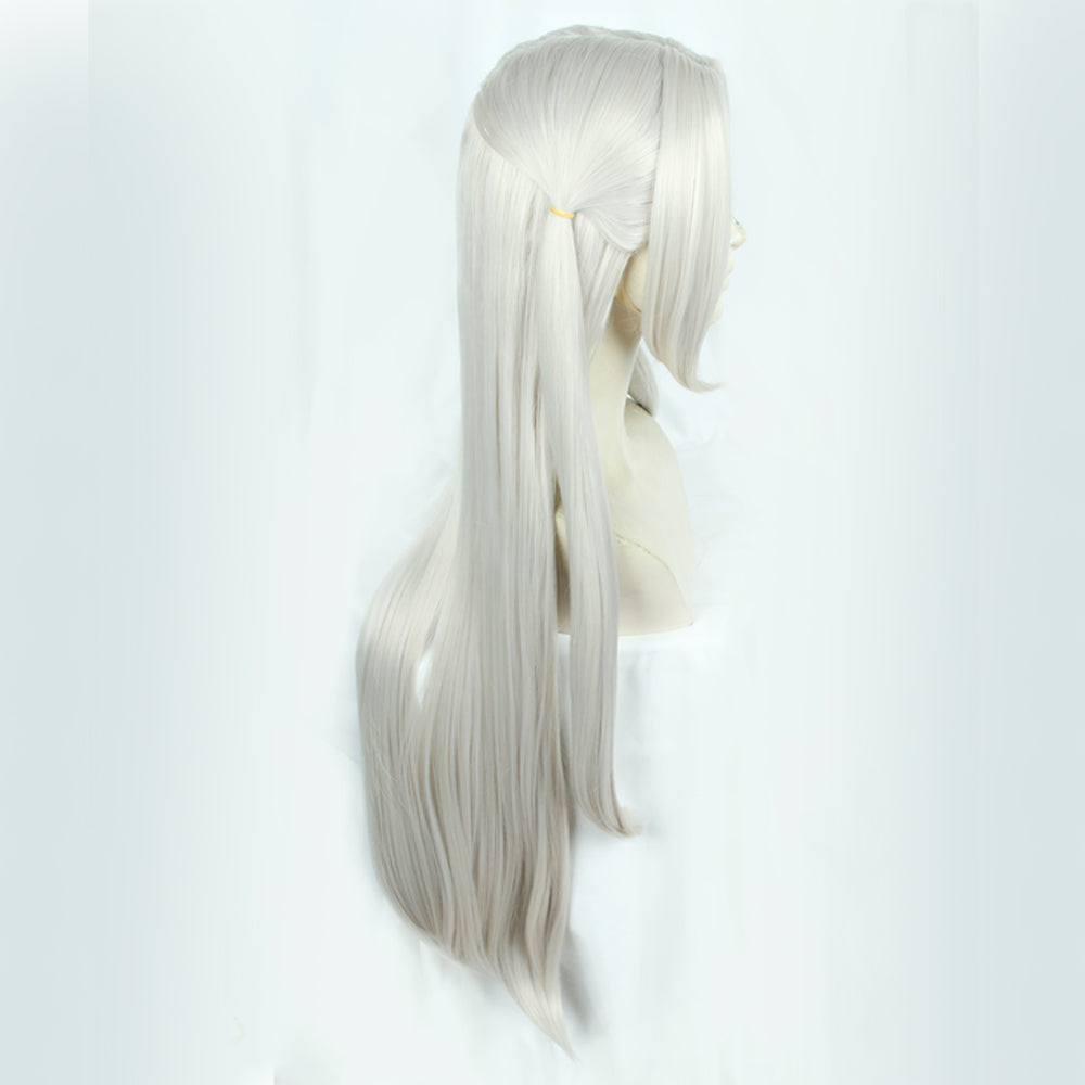 FE Three Houses Edelgard Von Hresvelg Sliver White Cosplay Wig