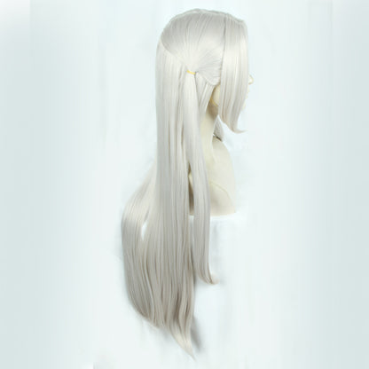 FE Three Houses Edelgard Von Hresvelg Sliver White Cosplay Wig