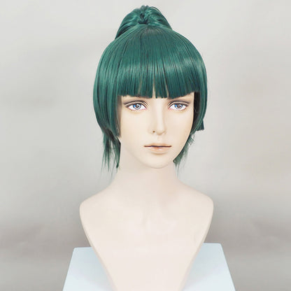 Genshin Impact Yelan Negro Morado Cosplay Peluca